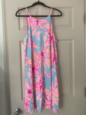 Lilly Pulitzer Margot Swing Dress Surf Blue Bonita Blooms Print